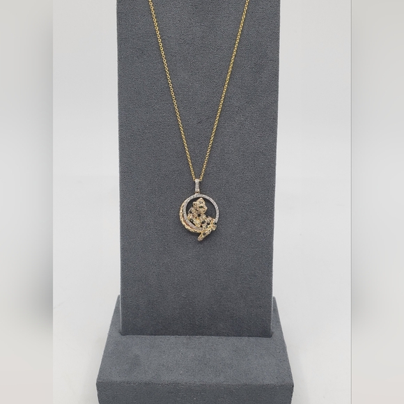 Effy Jewelry - Effy 14K Yellow Gold Multi Color Diamond Panther Pendant